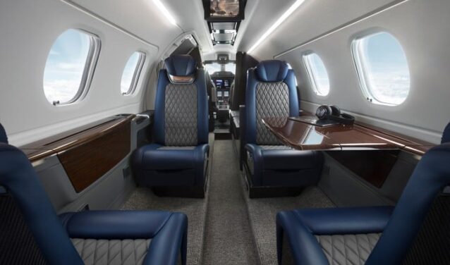 Luxury Private Jet Interior
